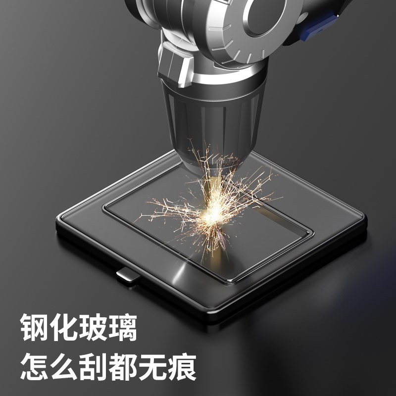 钢化玻璃地插座超薄隐形防水阻尼慢弹隐藏式地面S五孔网线地板插