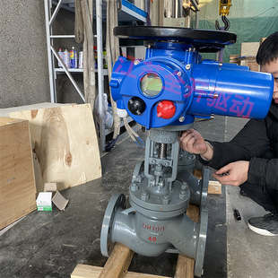 25C J941H DN150 高温高压蒸汽水流截止阀 AC380V电动法兰截止阀