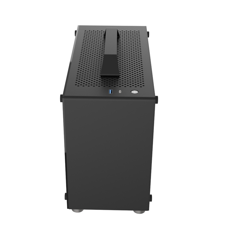 A-ONEBOX欣业达GU7铝机箱A4白色侧透ITX小主机铝框网孔铝侧板小箱