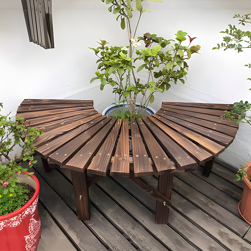 L7户外凳子庭院露天椅子围树圆凳长条凳子休闲凳子装饰花架凳公园