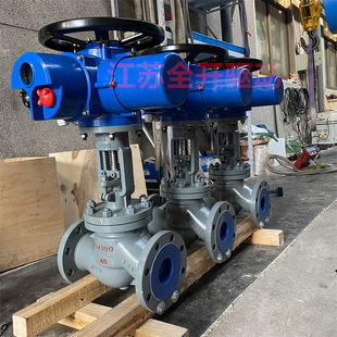 J941H 电站使用截止阀DN150 40C法兰铸钢智能调节型电动截止阀