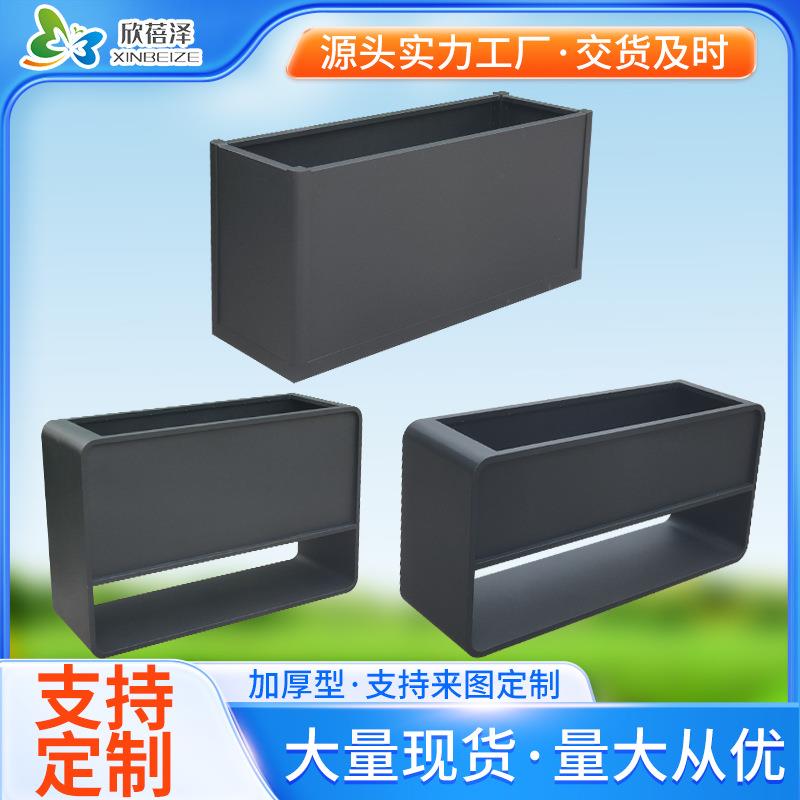 花架户外花箱不锈钢花槽隔断长方形花盆商业街售楼处铁艺园艺花坛