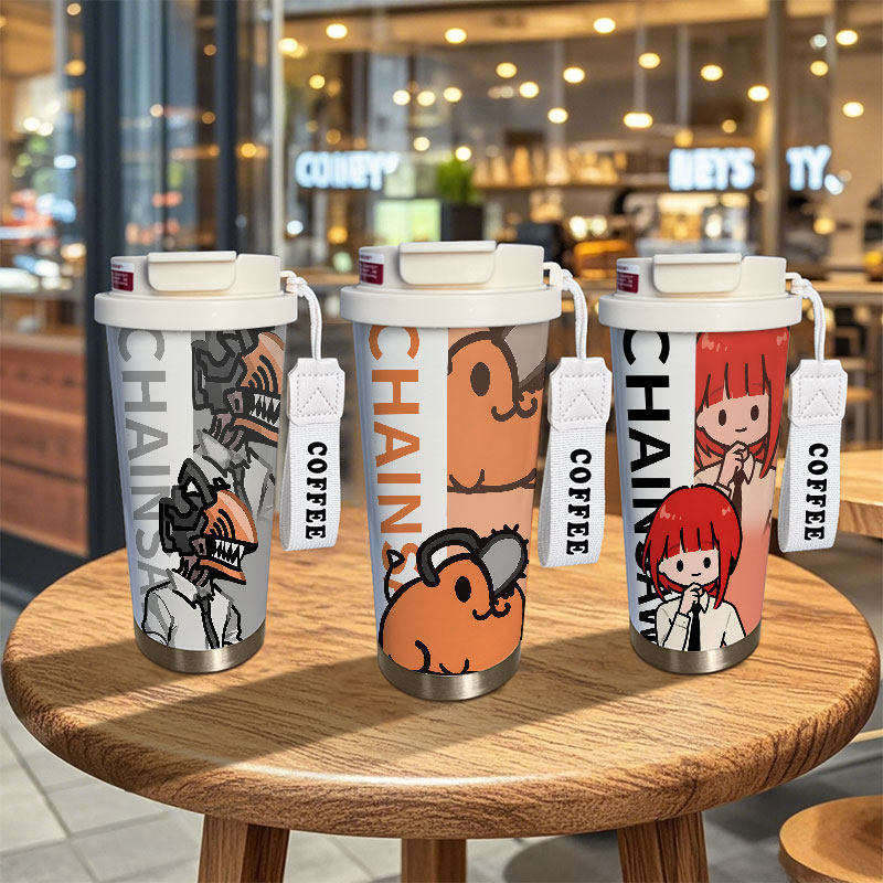 电锯人周边保温杯波奇塔玛奇玛二次元大容量儿童男生不锈钢水杯子,餐饮具,保冷/保温杯,淘宝优惠券,粉丝福利购,淘宝优惠卷