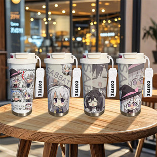 魔女的夜宴周边保温杯绫地宁宁柚子社大容量学生316不锈钢水杯子