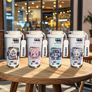 崩坏3周边保温杯爱莉希雅布洛妮娅大容量学生儿童316不锈钢水杯子