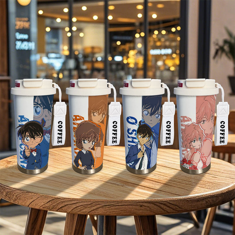 名侦探柯南保温杯怪盗基德灰原衰新兰大容量儿童316不锈钢水杯子