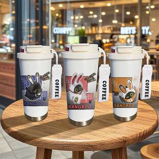 绝区零邦布周边保温杯二次元大容量学生儿童316不锈钢吸管水杯子