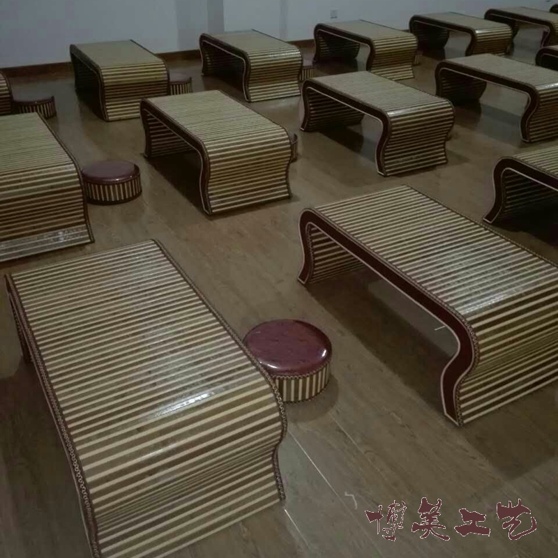 仿古国学桌幼儿园课桌椅子辅导班培训桌中式书法桌古琴Z桌凳围棋