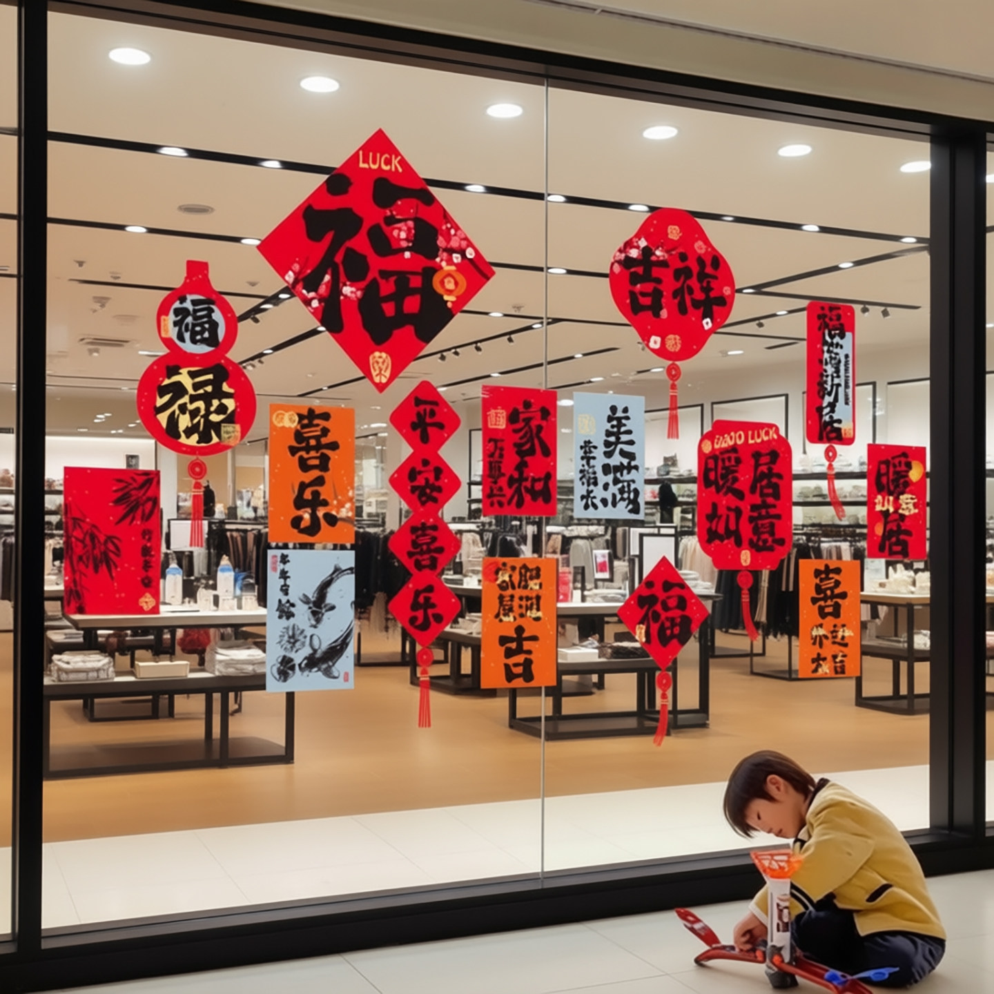 2026马年新装饰布置静电贴