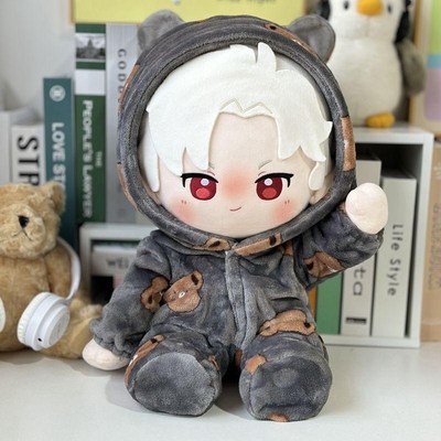 策策虎法兰绒连体睡衣套装40cm棉花娃I娃衣一番赏替换公仔玩偶衣