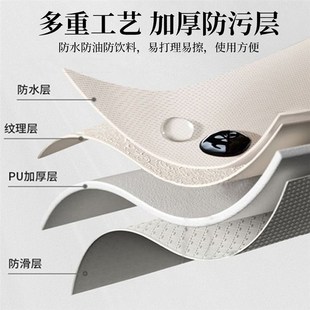 水墨风酒店j圆桌布免洗防油防水2025新款 新中式 pu圆桌布餐桌布台