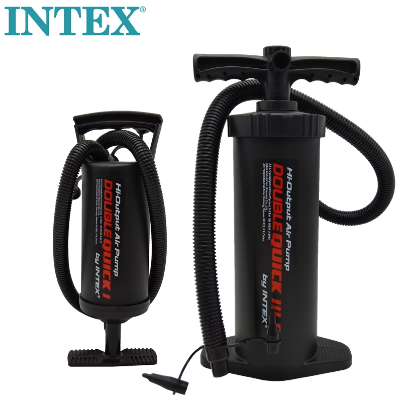 游泳圈打气泵便携式多功能t户外小号充气筒充抽两用皮艇船用转接