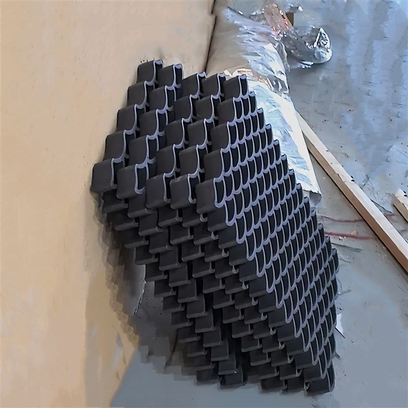 瓦片装饰背景墙仿古m鱼鳞瓦中式镂空窗花雕砖花格塑料复古青瓦墙