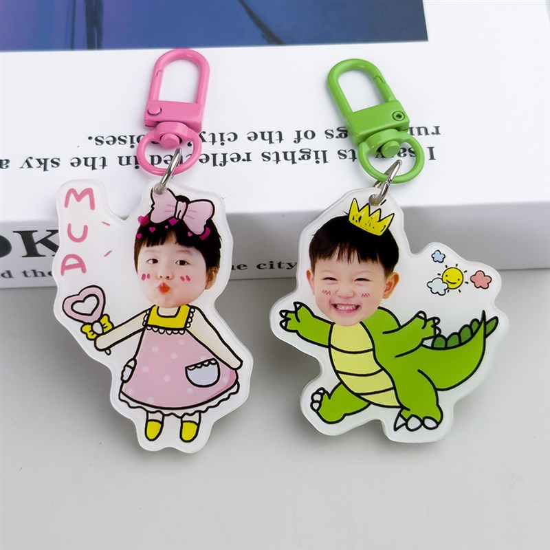 儿童书包名字挂牌幼儿园开学定制照片姓名卡通diyU宝宝入园小挂件
