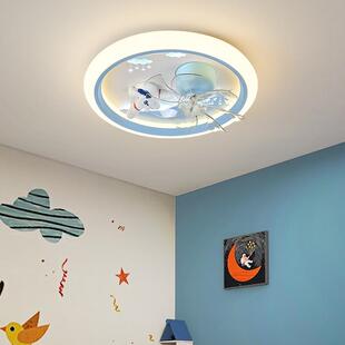 男女孩电风扇灯全光谱护眼儿童房卡通灯公主少女宇航员2024新款灯