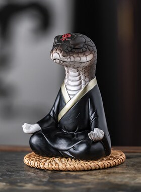 东北狐黄大仙真身桌面摆件常蟒白柳灰装饰品蛇工艺品礼物堂口
