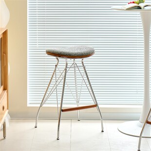 精选ins乔森吧椅设计师中古吧台椅极简家用高脚凳岛台餐椅复古洽