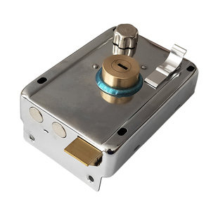 1.0加厚锁壳外装门撞锁 老式9219型家用防盗门木门带边锁铜芯铜舌