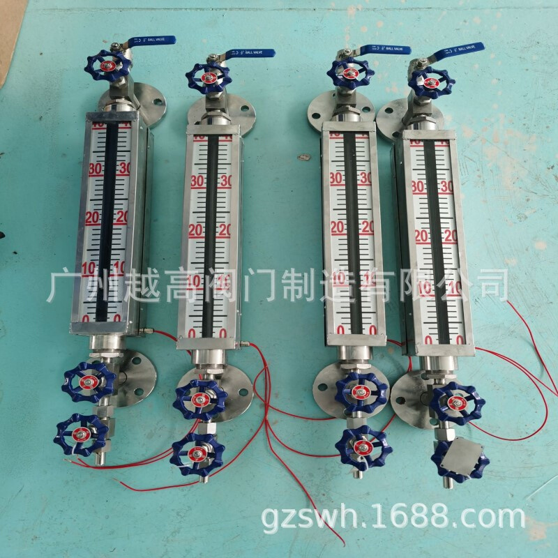 UHZ磁翻板液位计不锈钢侧装带远传浮子顶装型姜堰市华旭锅炉附件