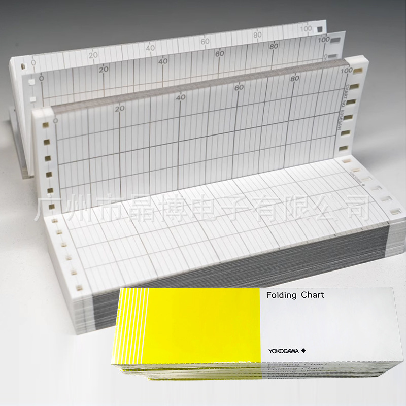 横河仪表记录纸89585AH-KC 长形折叠式 温度仪表记录纸