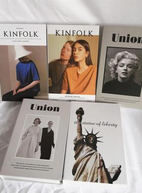 ins风现代仿真假书道具 办公室样板房客厅家居饰品杂志风拍照摆件