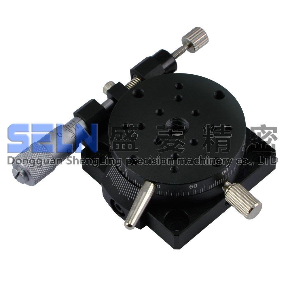 供应R轴RSP40-L千分尺旋钮精密微调的旋转滑台手动角度平台RPG38
