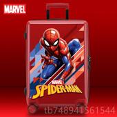 正品 漫威儿童手车长箱蜘孩蛛侠行李箱婴儿可以坐男行推李箱美国队