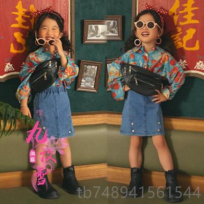 正品0潮风童舞台秀儿童港演出服模特T台比赛复古809走年代好猫步