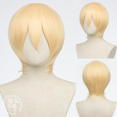 正品曼柒殿阁 万用CcOS头假毛收脸短发M色SN基佬皮顶24男女os假发