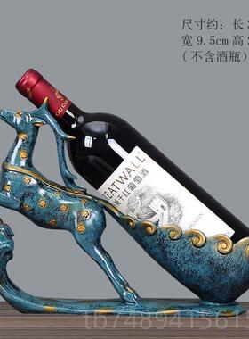 正品创客厅玄关天鹅红酒架摆件意葡代萄酒品架现轻奢酒柜装饰乔迁