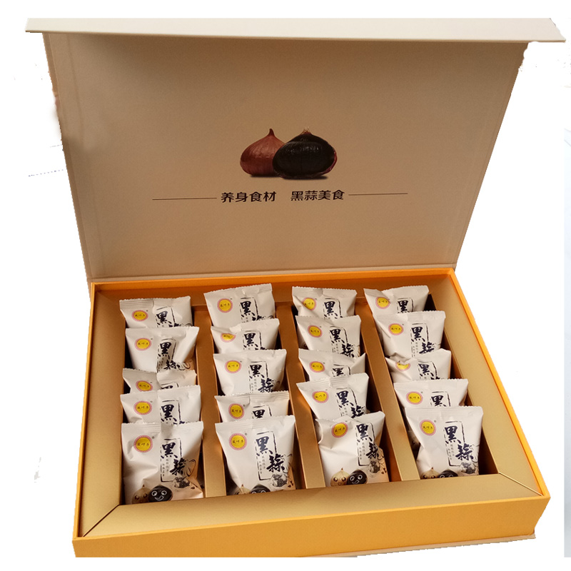 包邮出口级筱叶子独头黑蒜礼盒 独立包装 黑大蒜山东金乡土