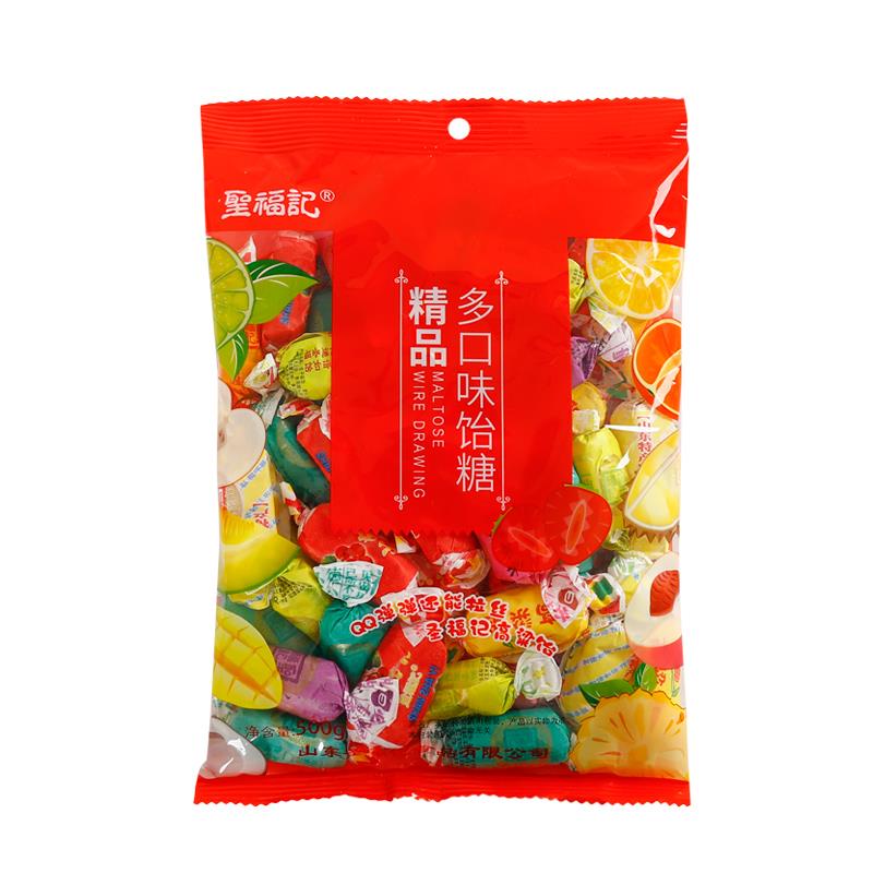 精品多口味饴糖拉丝高粱饴软糖圣福记500g/袋正品小时候味道喜糖