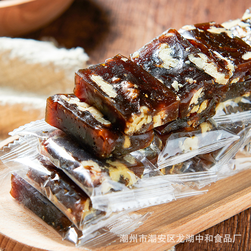 红枣泥核桃糕 500克袋装南枣核桃糕厂家糕点零食糖果