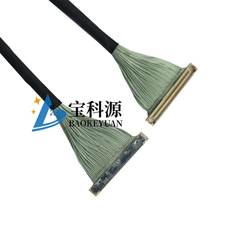 EDP屏线 DF36-40P-0.4SD极细同轴线 HRS 连接器 0.4间距 30p 定制