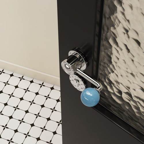 莫兰法式极简球形门把手银白色磁吸静音覆古实木家用房门锁