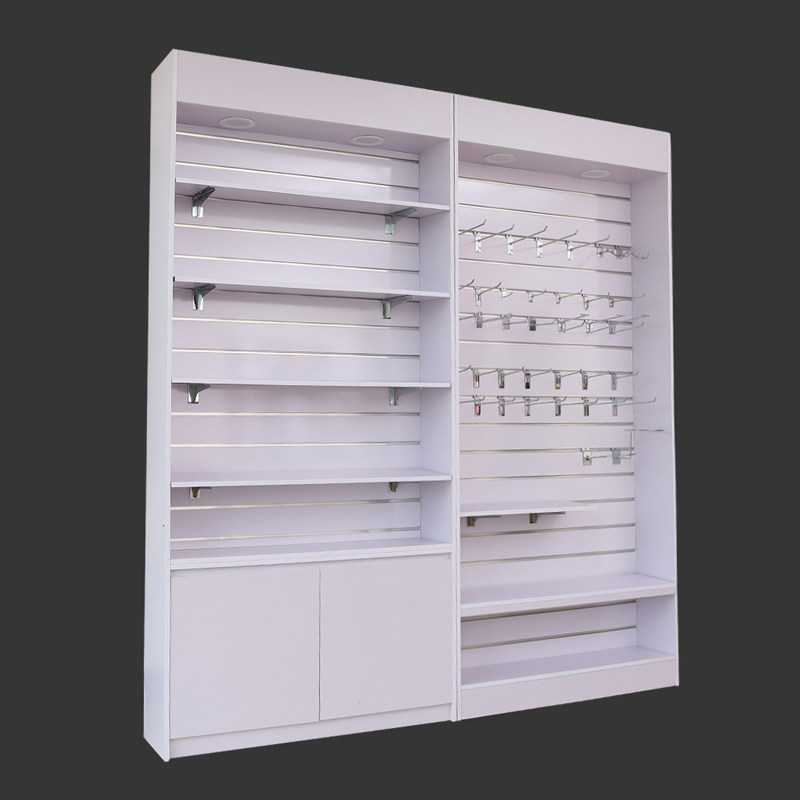 精选木质手机配件柜货架槽板挂钩饰品手机壳电脑配件槽板展示柜陈