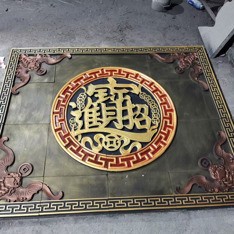 定制烧制青砖雕刻中式仿古砖雕四合院别墅庭院装饰门匾山水画浮雕