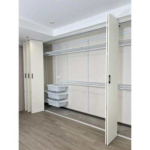 美达斯定制金属框架衣柜步入式衣帽间架子组装砌墙钢架结构置物架