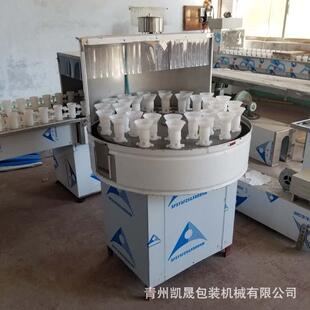 半自动圆形32头冲瓶机小型旋转洗瓶机饮料瓶玻璃瓶清洗设备喷淋