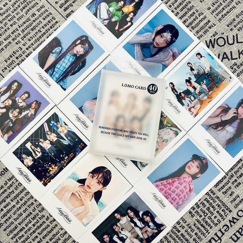 NEWJEANS高清小卡40张姜谐潾金玟池专辑周边写真明星应援LOMO卡片
