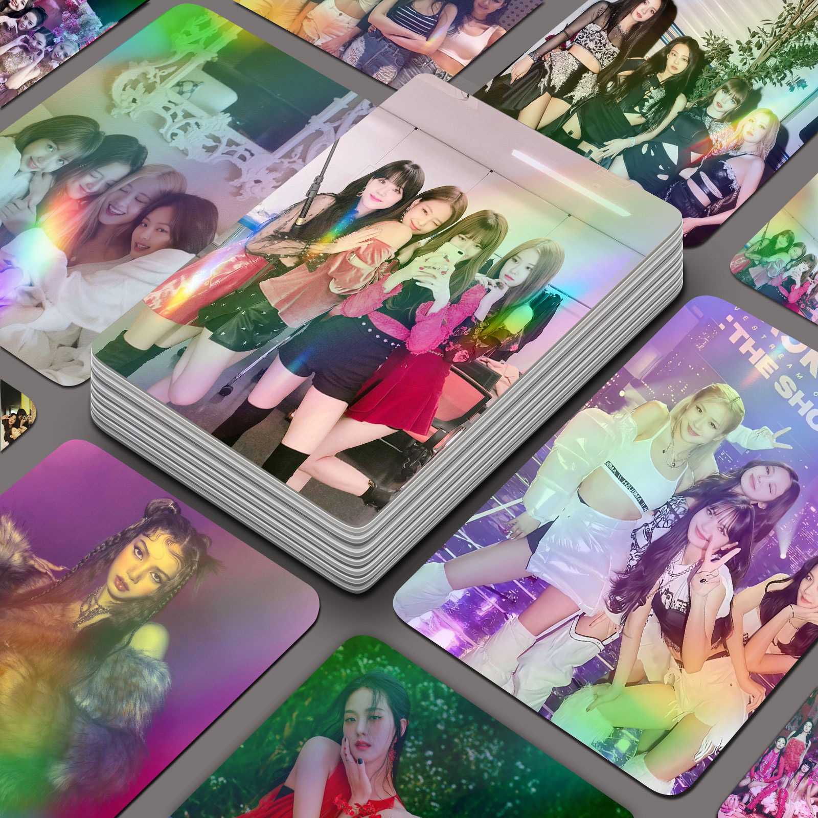 BLACKPINK小卡55张周边朴彩英Lisa金智秀金珍妮同款盒装拍立得照
