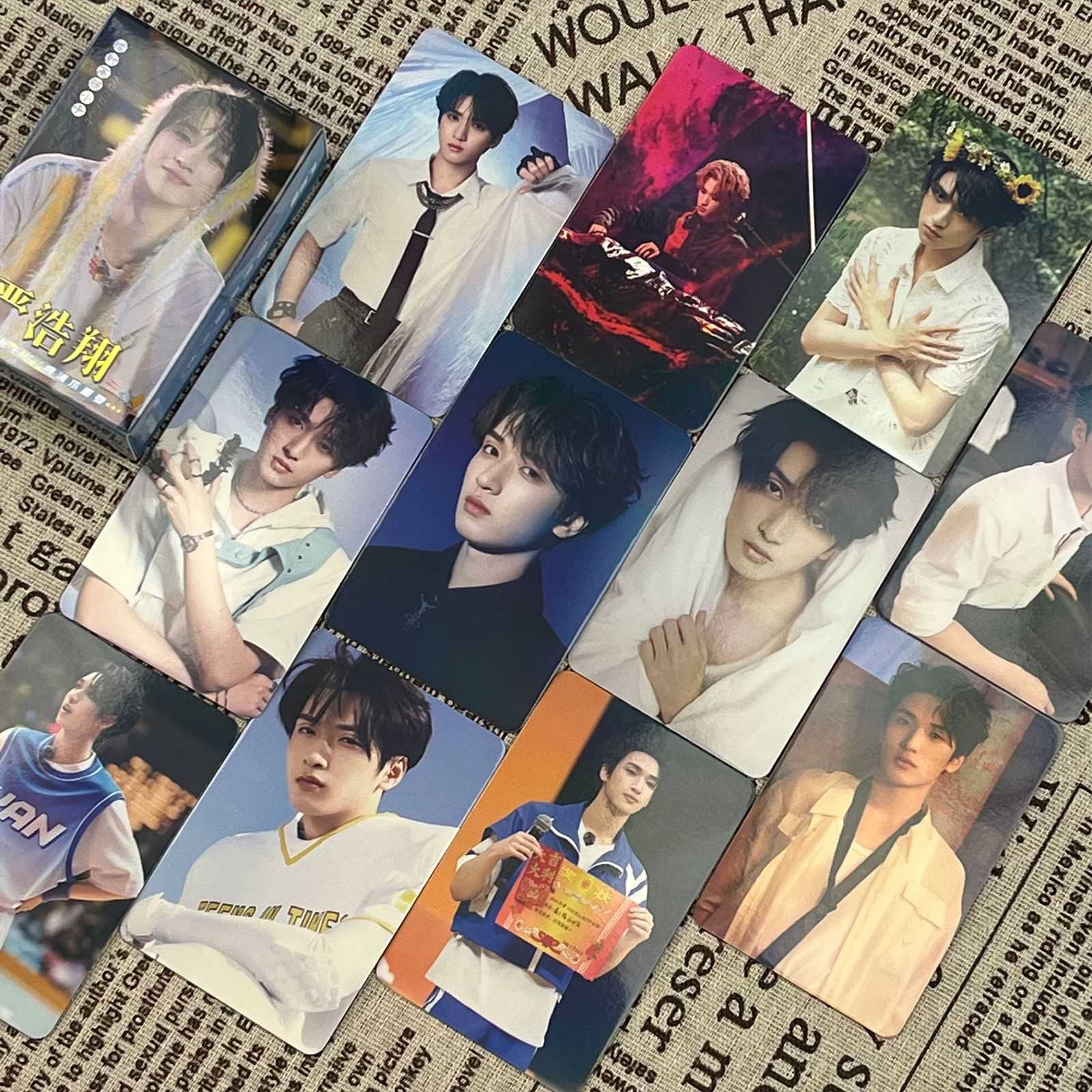 严浩翔镭射小卡55张时代少年团单人写真周边新款拍立得高清lomo卡