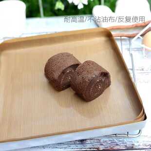 28*28cm可折边烘焙油布特氟龙28cm方烤盘不沾布 耐高温蛋糕卷油纸