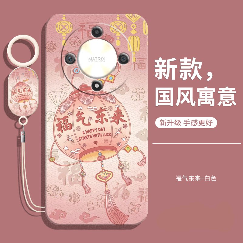 适用华为荣耀X9B手机壳新款的honorX9B防摔全包后外壳honor女带挂绳款LI一NX19b液态硅胶5G保护套xb9男钢化膜