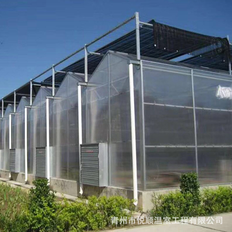 智能农业pc阳光板温室 蔬菜农业花卉种植玻璃温室 生态阳光育苗大