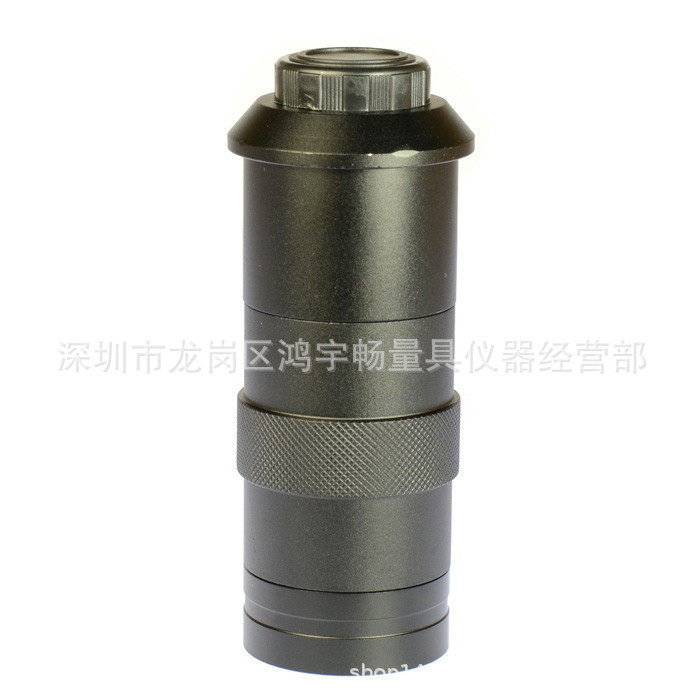 100倍显微镜工业镜头/M1218小型单筒镜头C口可调焦100倍镜头