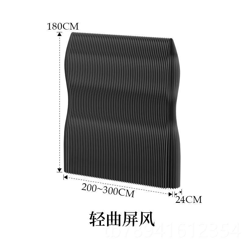高档十八纸屏景风风隔断办公室玄关隔档分隔直播背隔板琴轻纸曲墙