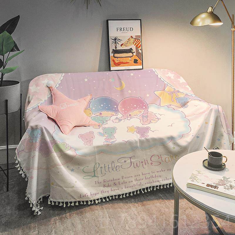 高档双人大沙发垫隔脏沙发巾卡通Ins 可爱沙发罩扶手防坐垫全风尘