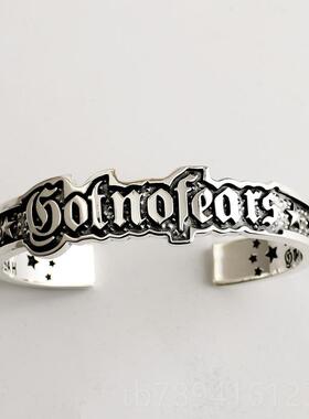 高档一休手工制co作dy sandrson 纳瓦霍e开字口925纯银母潮流手镯