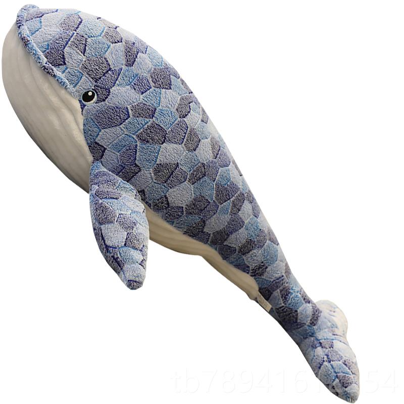 高档可鱼毛绒玩鲸具软萌大号懒人抱枕女孩睡觉床上玩偶海豚爱布娃